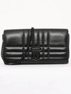 Women's Lola Detachable Strap Quilted Leather Long Wallet Black - BURBERRY - BALAAN 4