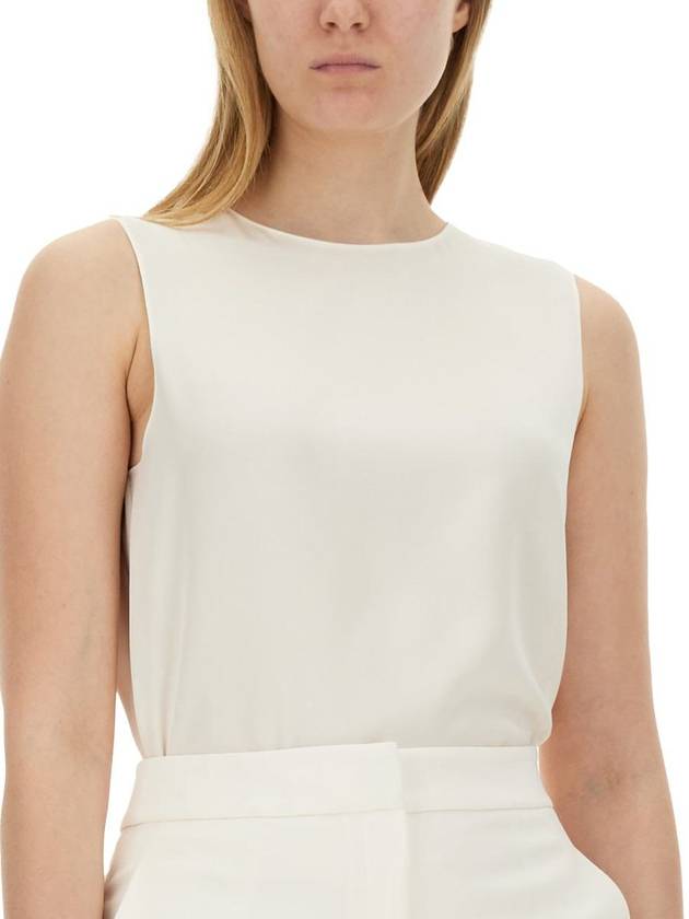 Silk Georgette Sleeveless White - THEORY - BALAAN 5