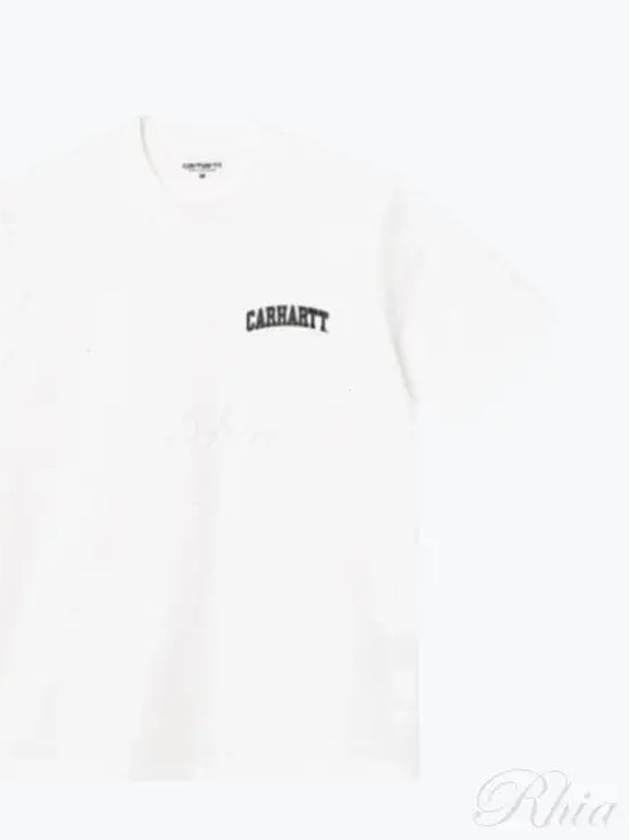 University Script Short Sleeve T-Shirt White - CARHARTT WIP - BALAAN 2