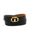 30 Montaigne Leather Bracelet Black - DIOR - BALAAN 2