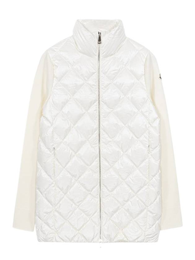 Women s Quilted Padded Knit Jacket White 9B00032 M1131 034 - MONCLER - BALAAN 1