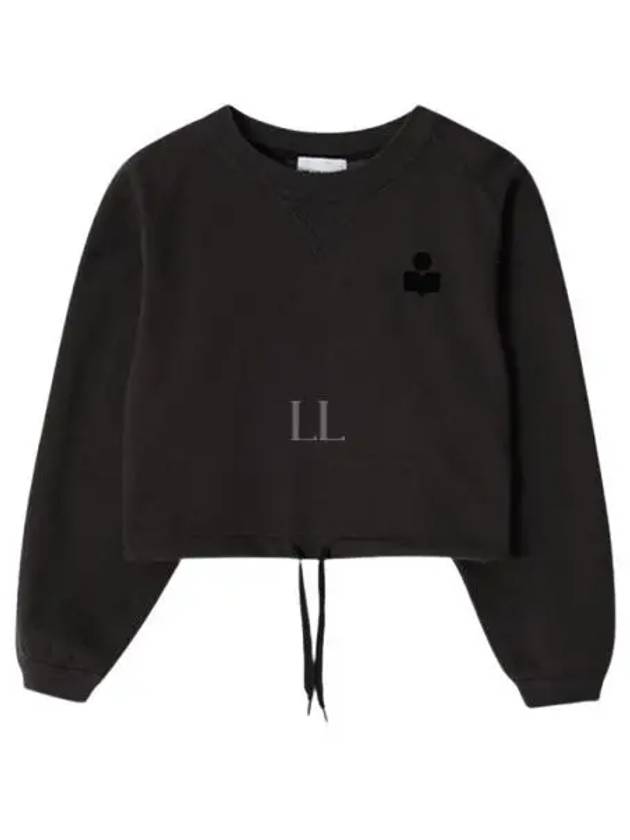 Margo Logo Crop Sweatshirt Faded Black - ISABEL MARANT - BALAAN 2