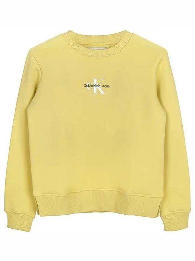 Monologo Sweatshirt Yellow - CALVIN KLEIN - BALAAN 2