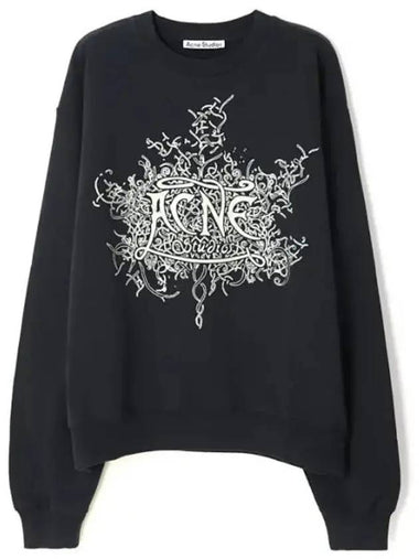 Logo Print Sweatshirt Black - ACNE STUDIOS - BALAAN 1