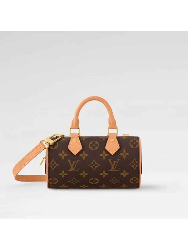 Nano Speedy Dating Monogram Tote Bag Brown - LOUIS VUITTON - BALAAN 3
