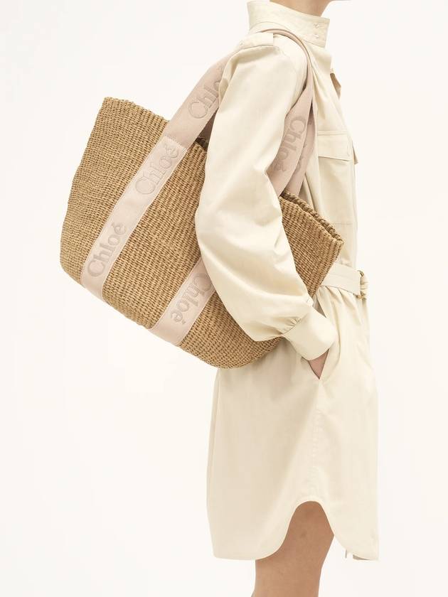 Woody Large Basket Tote Bag Beige - CHLOE - BALAAN 7