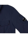 Lens Wappen Double Pocket Over Long Sleeve Shirt Navy - CP COMPANY - BALAAN 5