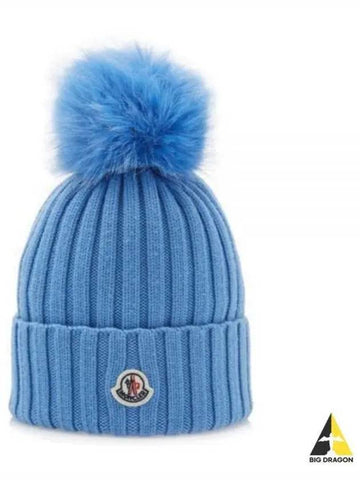 3B00018 M1127 704 Pom Decoration Beanie - MONCLER - BALAAN 1