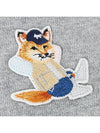 Dressed Fox Patch Sweatshirt Gray Melange - MAISON KITSUNE - BALAAN.
