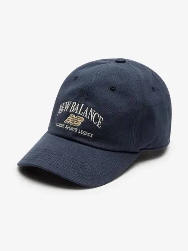 NBGDFS1111 Heritage Arch Graphic Ball Cap NAVY - NEW BALANCE - BALAAN 1