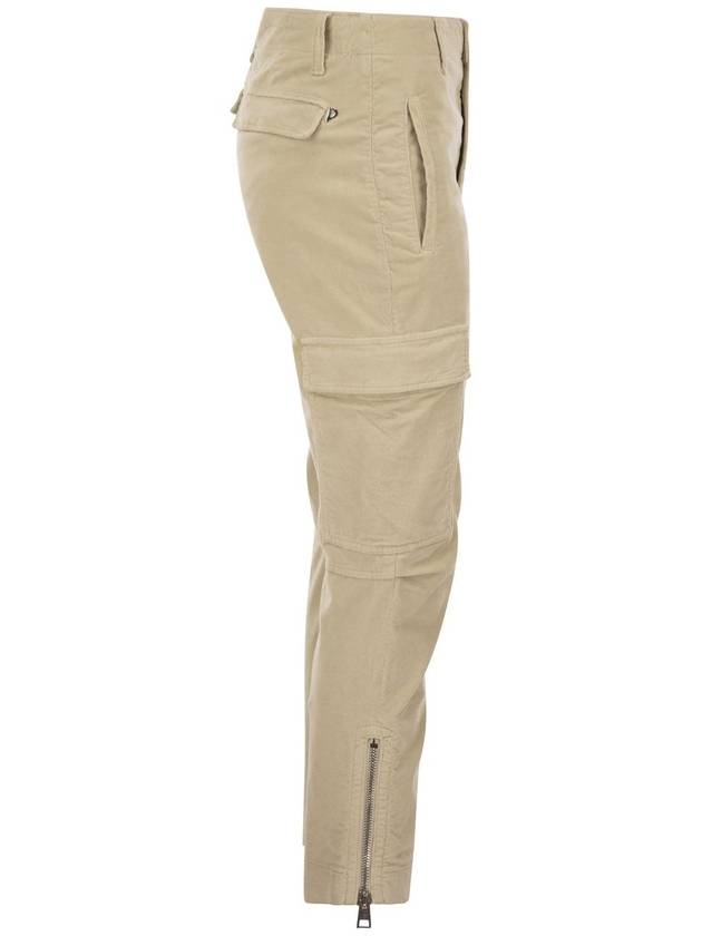 Velvet cargo pants - EVE - DONDUP - BALAAN 3