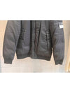 Ghost Piece Stretch Wool Nylon Bomber Jacket Black - STONE ISLAND - BALAAN 5