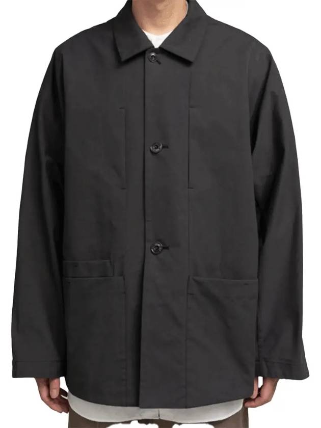 Boxy SB Workwear Jacket Anthracite Brown - LEMAIRE - BALAAN 3