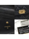 A80734 Black caviar gold boy half wallet 30s - CHANEL - BALAAN 7