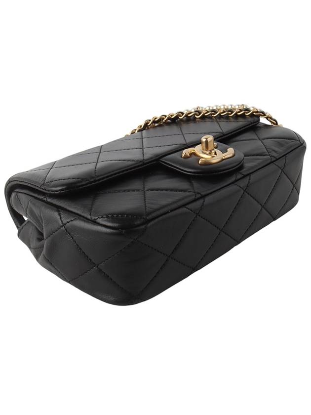 AS2210 Classic Pearl Calfskin Chain Mini Flap Bag 34234Y - CHANEL - BALAAN 5