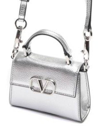 V-Sling Tote Bag Silver - VALENTINO - BALAAN 2