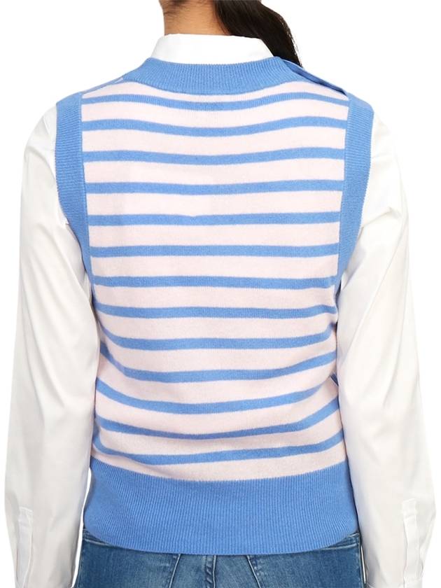 Striped Vest Blue - GANNI - BALAAN 7