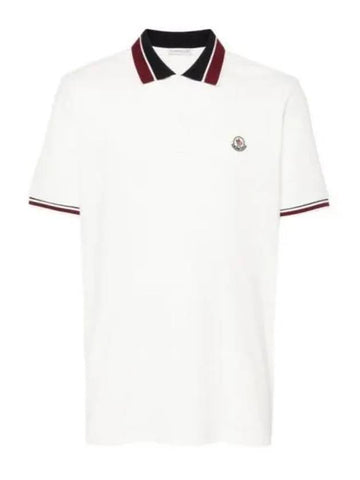 8A00018 89A16 034 Logo Patch Polo Shirt - MONCLER - BALAAN 1