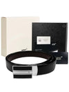 Classic Reversible Leather Belt Black - MONTBLANC - BALAAN 10