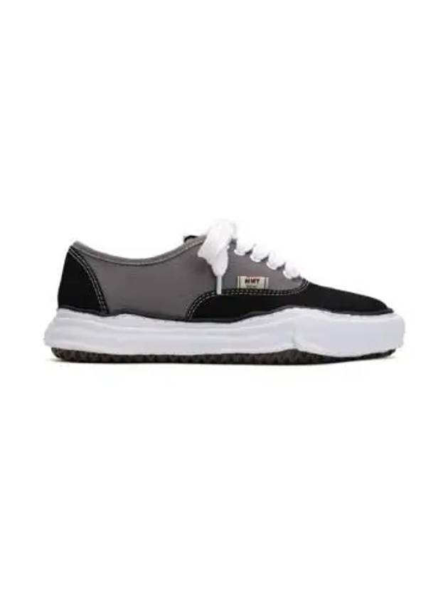 A13FW738 BLKGRY Baker OG Sol Bicolor Canvas Low Top Sneakers - MIHARA YASUHIRO - BALAAN 2