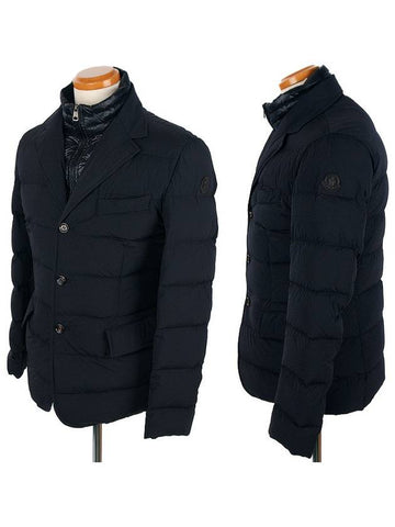 3091695 53132 778 ROUILLAC dark navy padded jacket - MONCLER - BALAAN 1