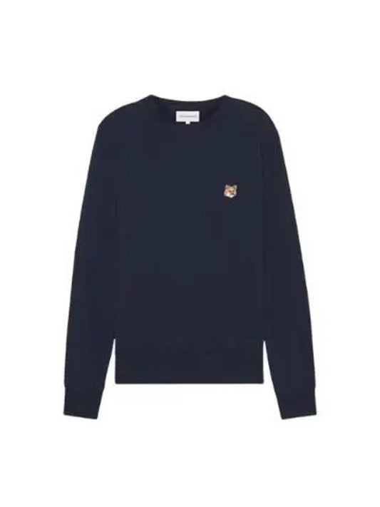 Fox Head Patch Regular Sweatshirt Midnight Blue - MAISON KITSUNE - BALAAN 2