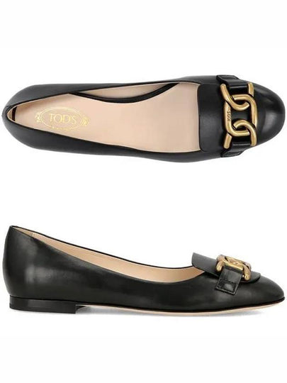 Kate Leather Ballerina Black - TOD'S - BALAAN 2