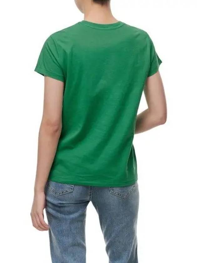 W Cotton Jersey Crew Neck Tee Green - POLO RALPH LAUREN - BALAAN 1