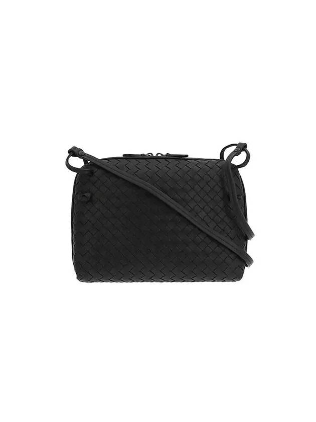 Intrecciato Lambskin Cross Bag Black - BOTTEGA VENETA - BALAAN 2