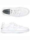 Men's Lace Up Calfskin Low-Top Sneakers Optic White - CELINE - BALAAN 6