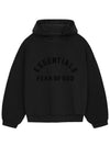 Essential Nylon Fleece Hooded Black Men - FEAR OF GOD ESSENTIALS - BALAAN 1