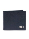 Gancini Half Wallet Deep Ocean - SALVATORE FERRAGAMO - BALAAN 1