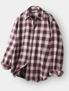 Prime check shirt burgundy - INDUST - BALAAN 4