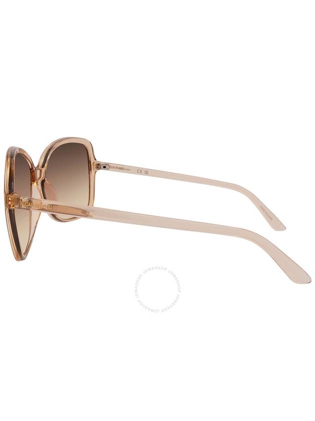 Calvin Klein Brown Gradient Butterfly Ladies Sunglasses CK19561S 270 57 - CALVIN KLEIN - BALAAN 3