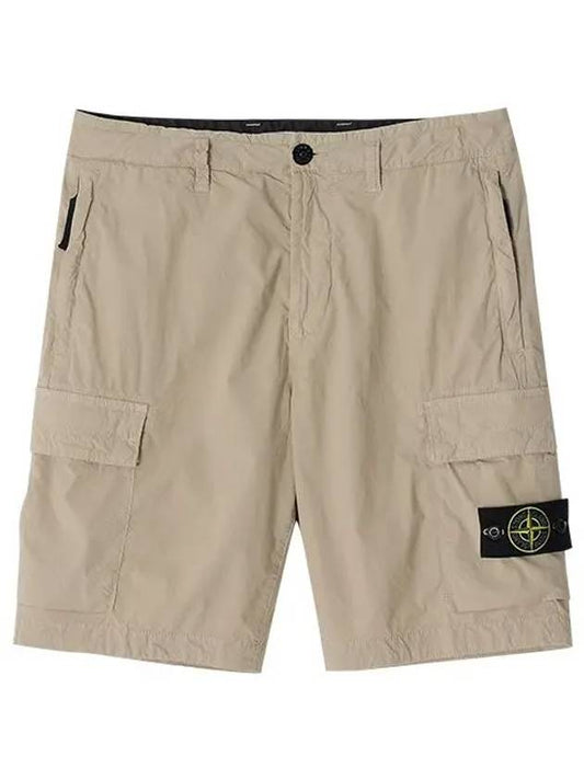 Pants L0803 V0095 Stretch Cotton Wappen Logo Patch Bermuda Men's Shorts - STONE ISLAND - BALAAN 1