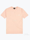 Men's Small Logo Print Short Sleeve T-Shirt Pink - A.P.C. - BALAAN 2