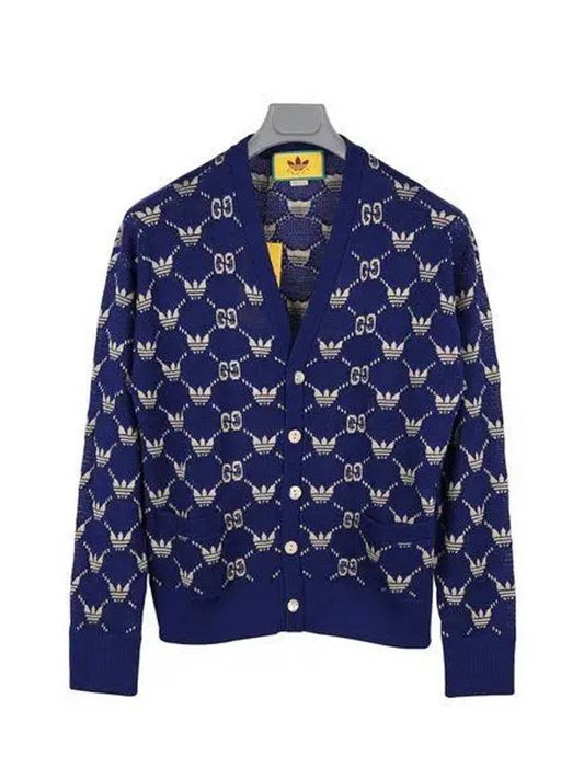 GG Trefoil Cardigan Blue - GUCCI - BALAAN 2