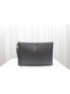 Matelasse large strap clutch black 440222 - SAINT LAURENT - BALAAN 1