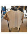 Vintage Check Sleeve Short Sleeve T-Shirt White - BURBERRY - BALAAN 3