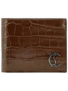 22SS logo crocodile texture half wallet 3205300 F507 - CHRISTIAN LOUBOUTIN - BALAAN 1