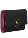 Capucines Taurillon Leather Medium Wallet Black Pink - LOUIS VUITTON - BALAAN 4