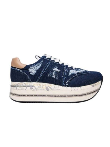 Beth 6714 Denim Low-Top Sneakers Blue - PREMIATA - BALAAN 1