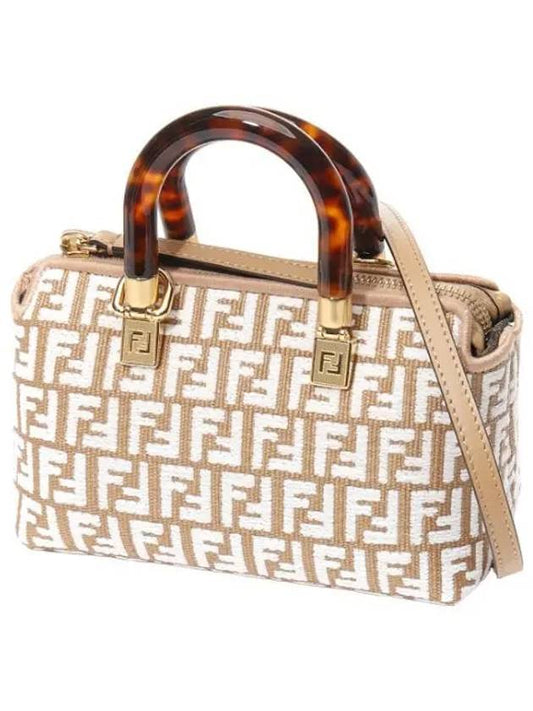 By the Way Mini Raffia Boston Bag Women Crossbody - FENDI - BALAAN 1