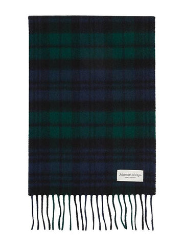 Iconic Tartan KU0317 BLACK WATCH Cashmere Muffler Scarf - JOHNSTONS OF ELGIN - BALAAN 1