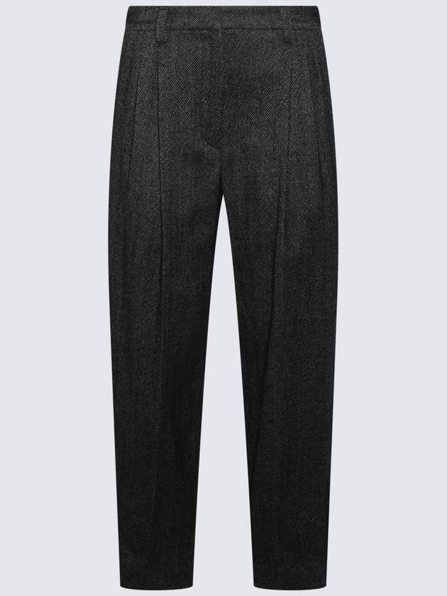 Brunello Cucinelli Grey Wool Blend Pants - BRUNELLO CUCINELLI - BALAAN 1