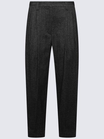 Brunello Cucinelli Grey Wool Blend Pants - BRUNELLO CUCINELLI - BALAAN 1