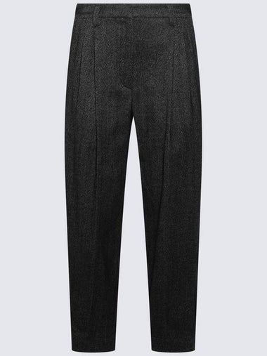 Brunello Cucinelli Grey Wool Blend Pants - BRUNELLO CUCINELLI - BALAAN 1