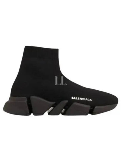 Speed ​​2.0 Runner High Top Sneakers Black - BALENCIAGA - BALAAN 2