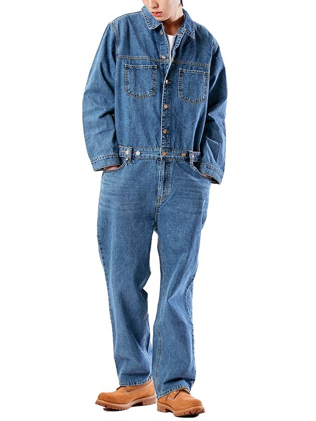 Men's PLG Denim Jumpsuit Blue - PHILOGRAM - BALAAN 2