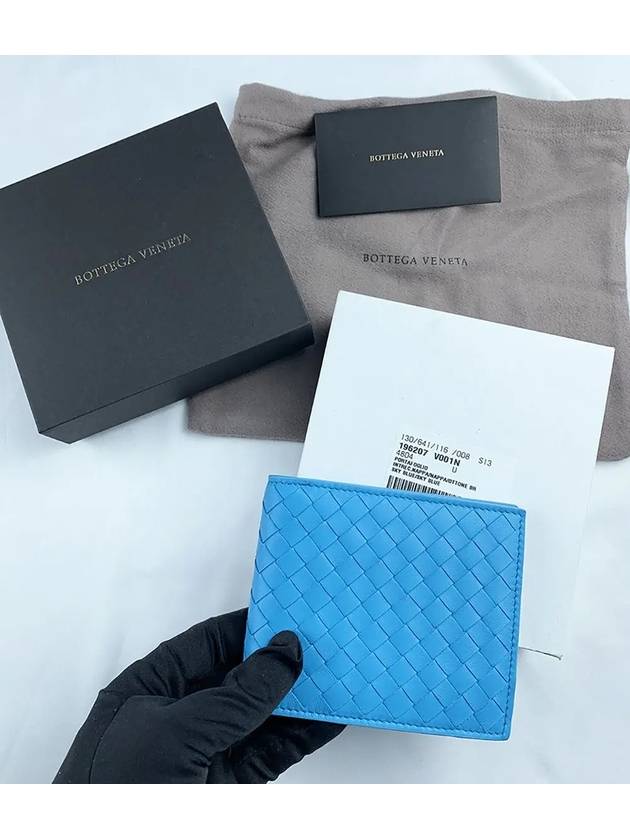 Intrecciato Half Wallet Blue - BOTTEGA VENETA - BALAAN 3